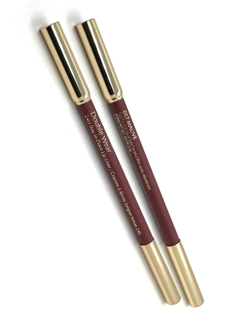 2 pack - Estee Lauder Double Wear 24H Stay-in-Place Lip Liner 017 Mauve, FULL sz